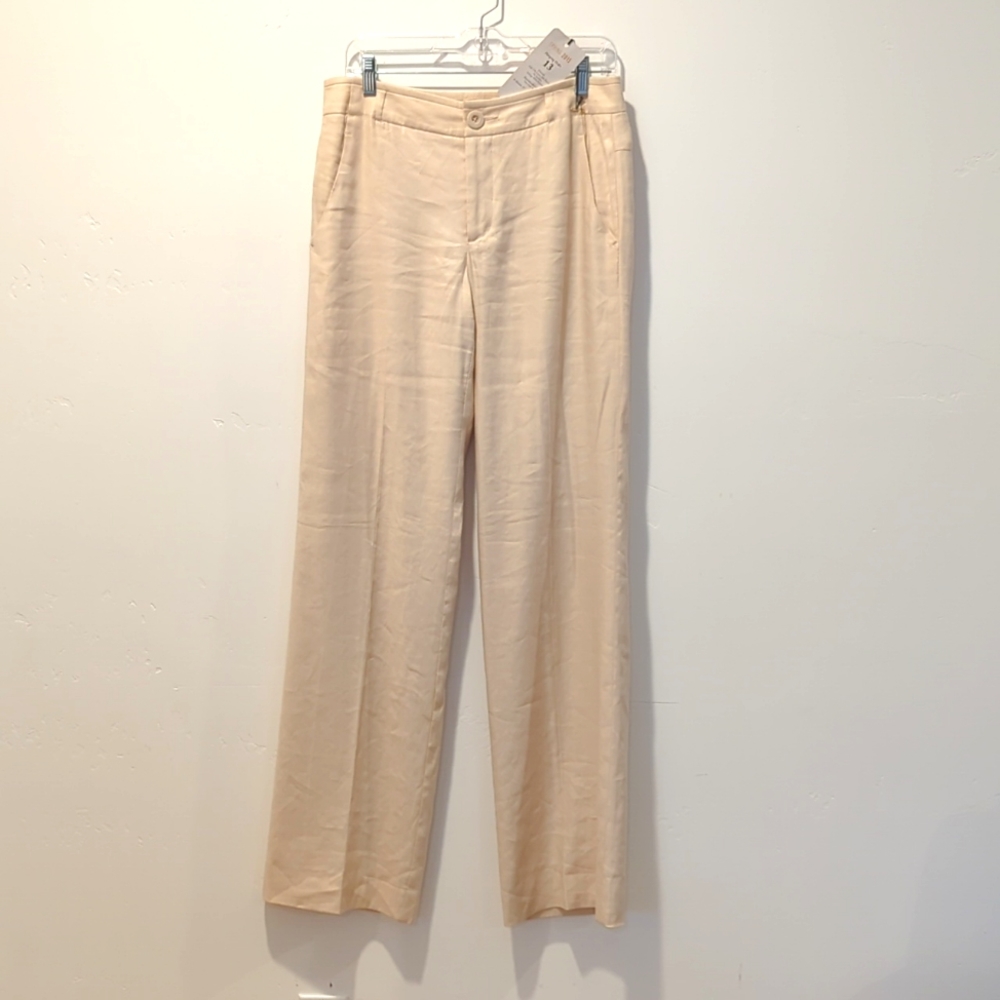 CAbi Everly Linen blend Pant NWT Size 6L
